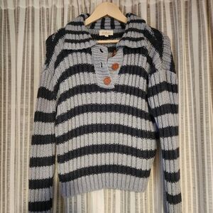 Collared Crop Sweater